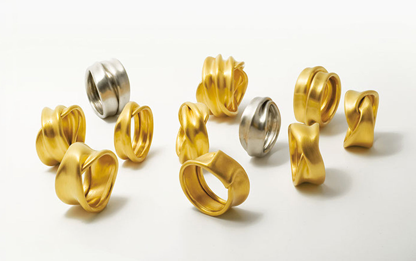 Ringe Gold und Platin geschmiedet von Rudi Sand