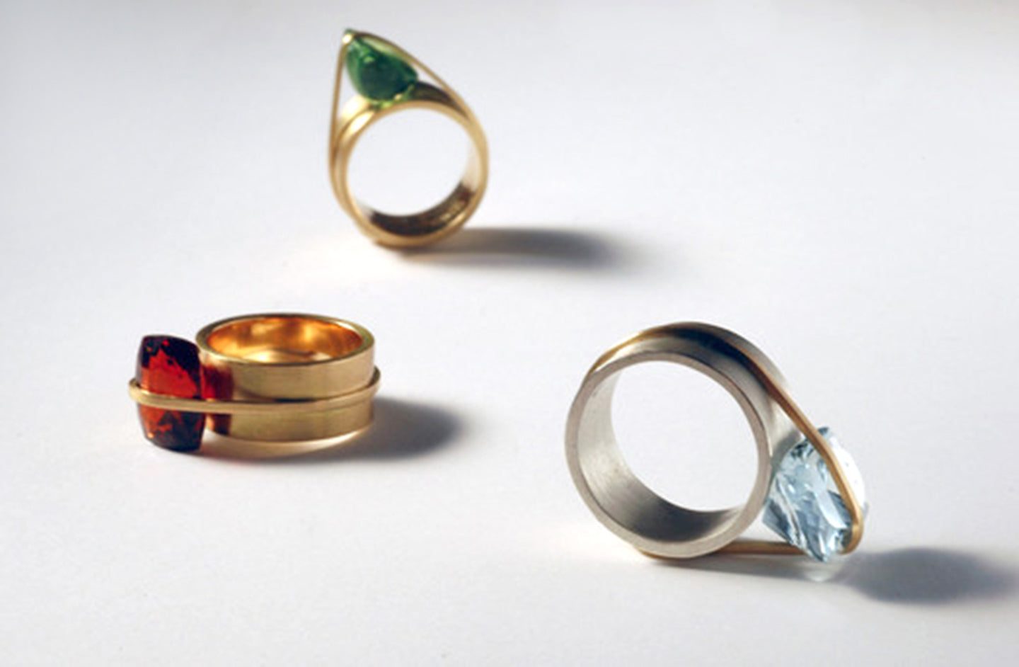 Bündelringe Gold, Silber und Edelsteine von Silke Spitzer